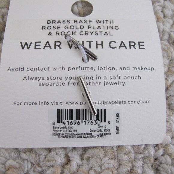 New - Pura Vida Luna Quartz Ring - Picture 7 of 7